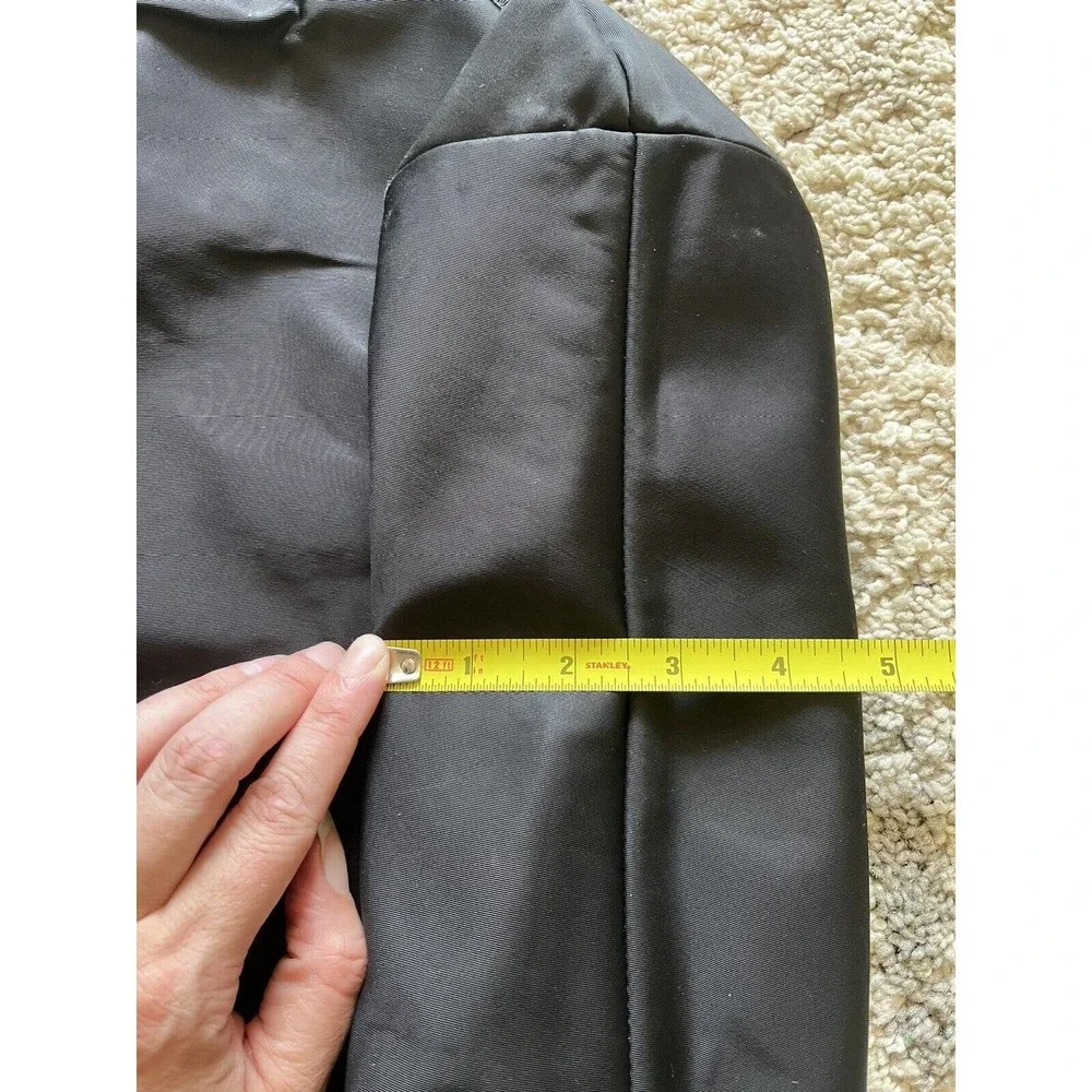 Kate Spade Black Nylon Adjustable Strap Messenger Bag Flap Closure Y2K Style